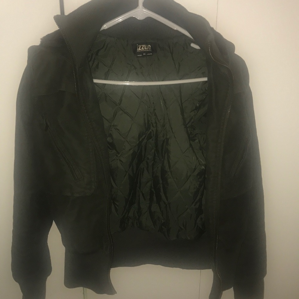 Lined parka jacket